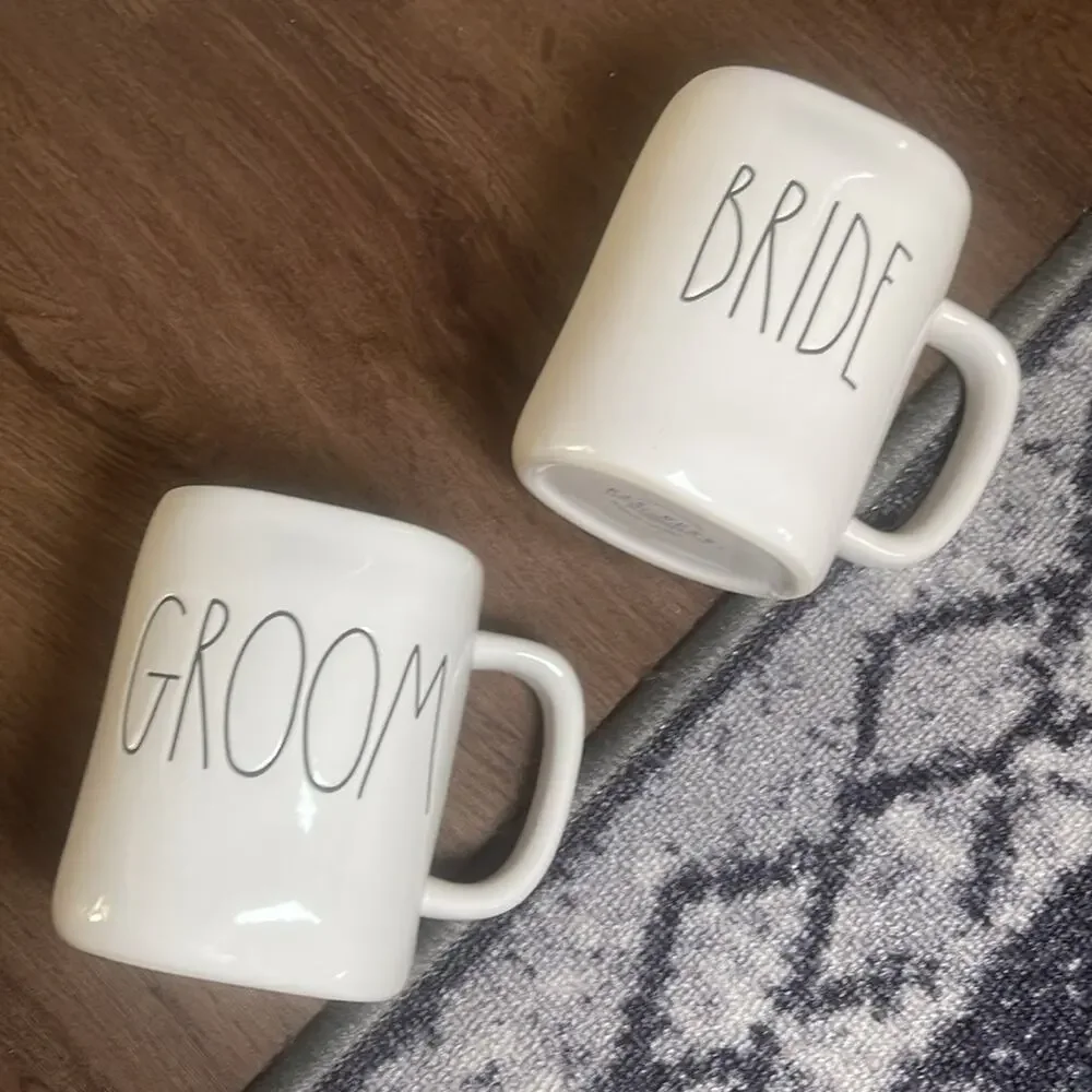 RAE DONN GROOM BRIDE wedding two pieces Mug